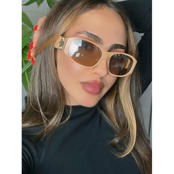 NEW Givenchy GV40054I Beige Monogram Logo Sunglasses